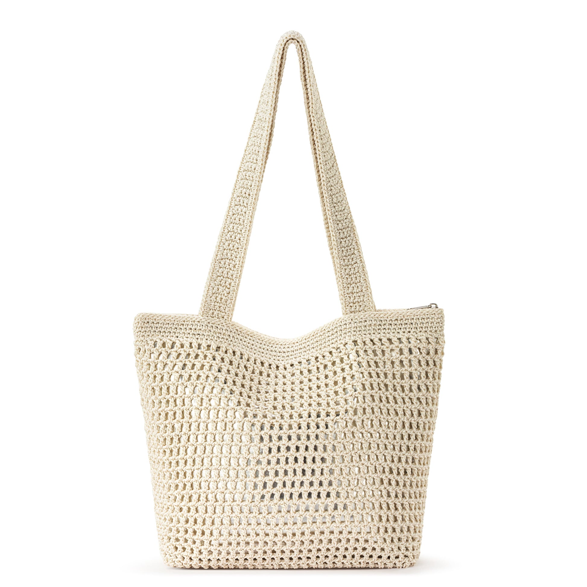 The Sak Casual Classics Tote Crochet - |Natural With Silver|