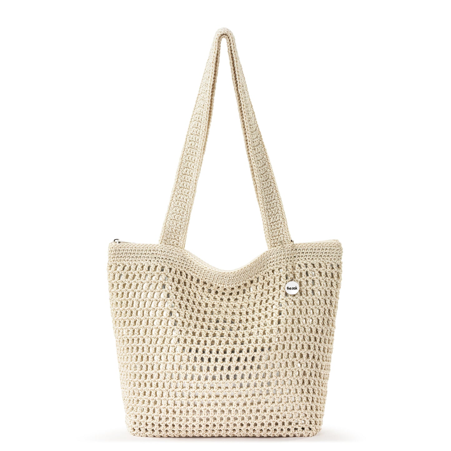 The Sak Casual Classics Tote Crochet - |Natural With Silver|