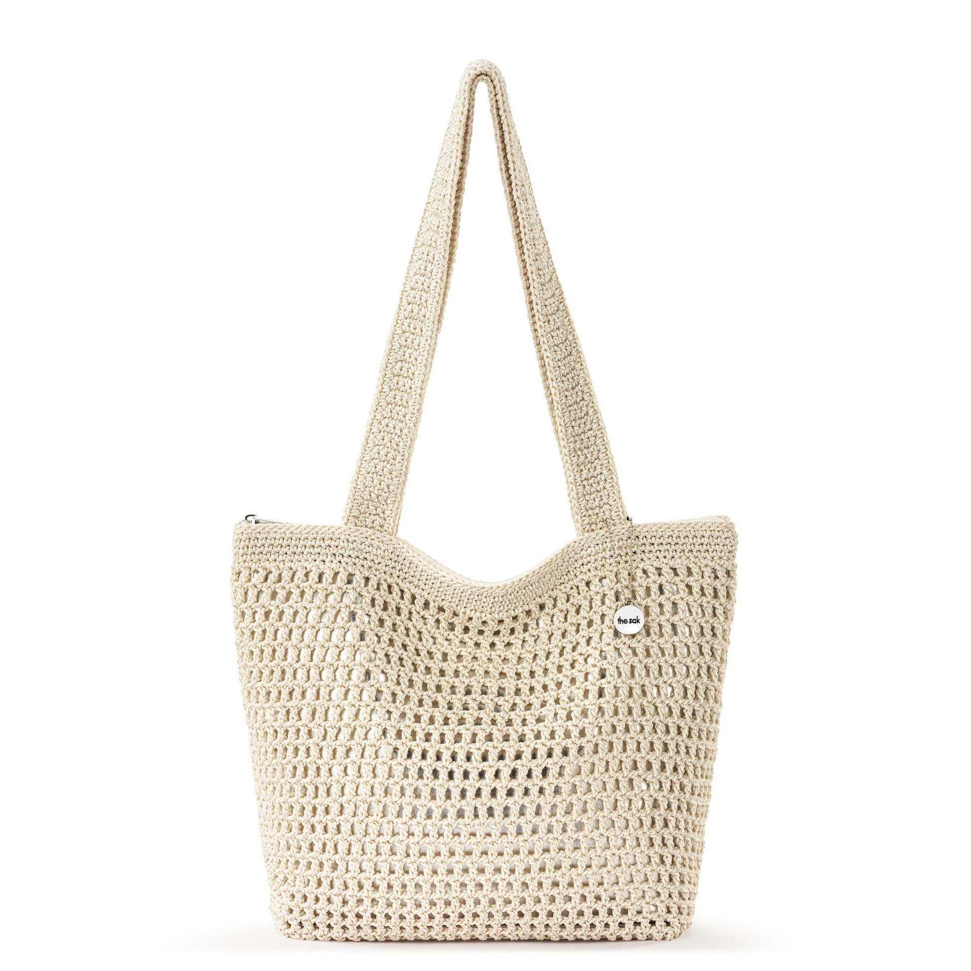 The Sak Casual Classics Tote Crochet - |Natural With Silver|