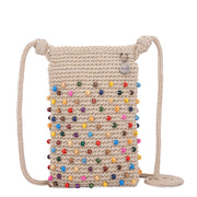 Josie Mini Crossbody - Hand Crochet - Ecru Multi Beads