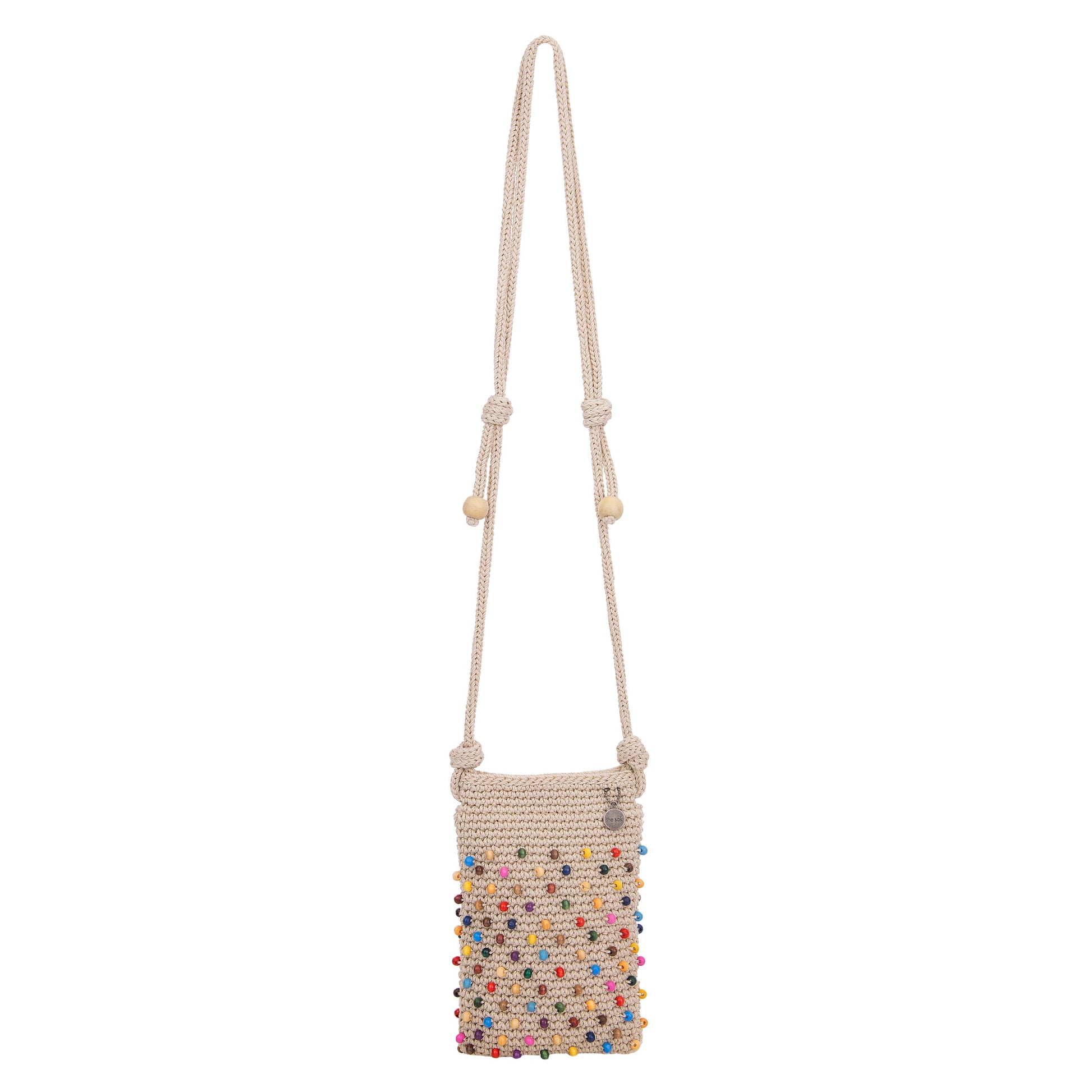 The Sak Josie Mini Crossbody Crochet - Ecru Multi Beads
