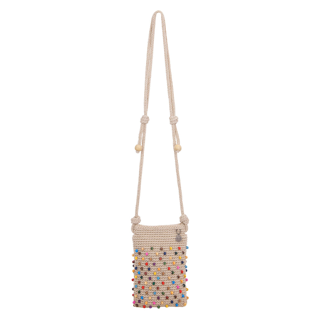 The Sak Josie Mini Crossbody - Hand Crochet - Ecru Multi Beads