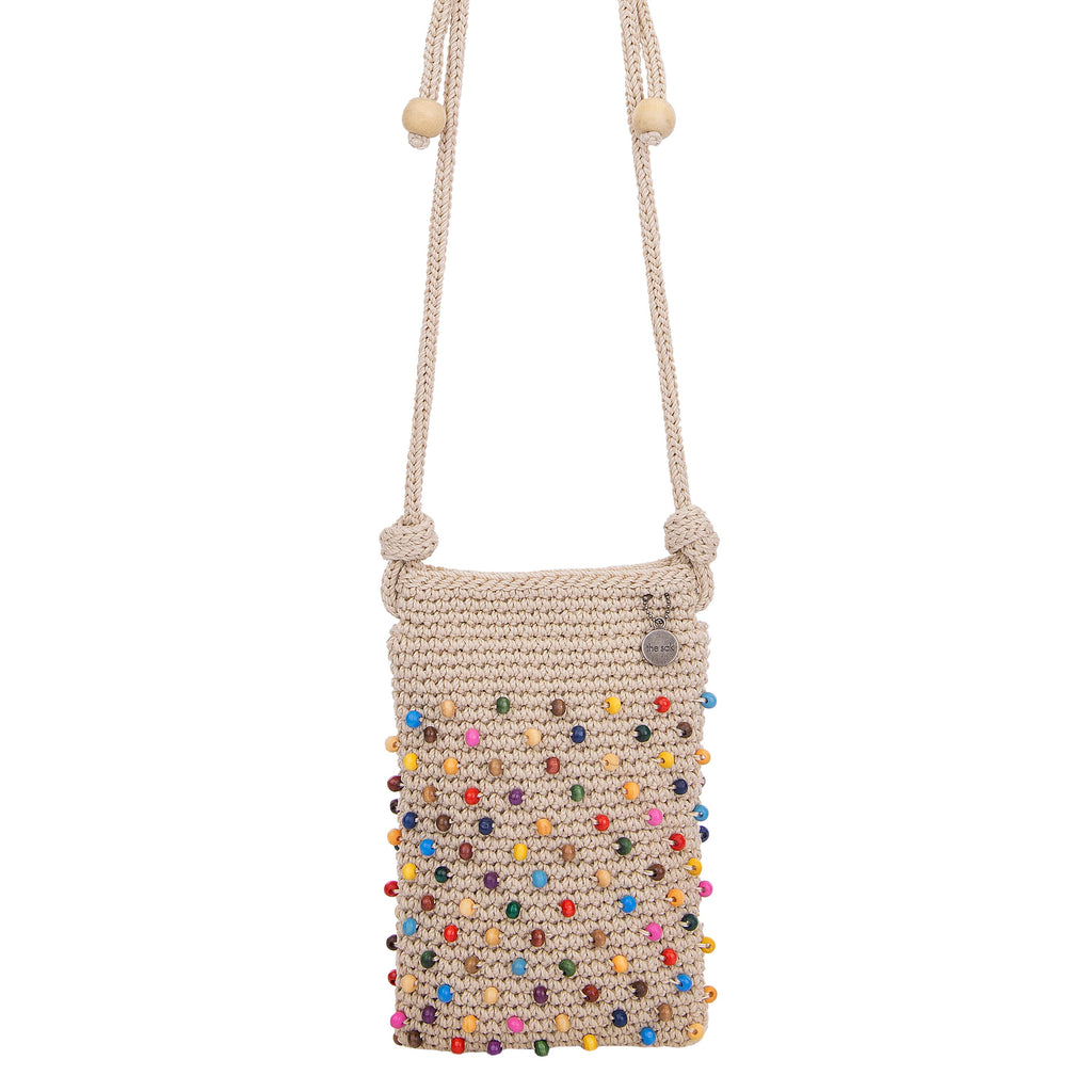 The Sak Josie Mini Crossbody - Hand Crochet - Ecru Multi Beads
