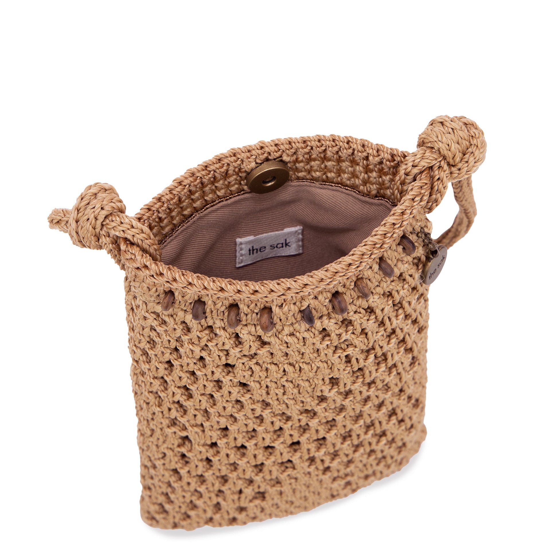 The Sak Josie Mini Crossbody Crochet - Bamboo Sayulita