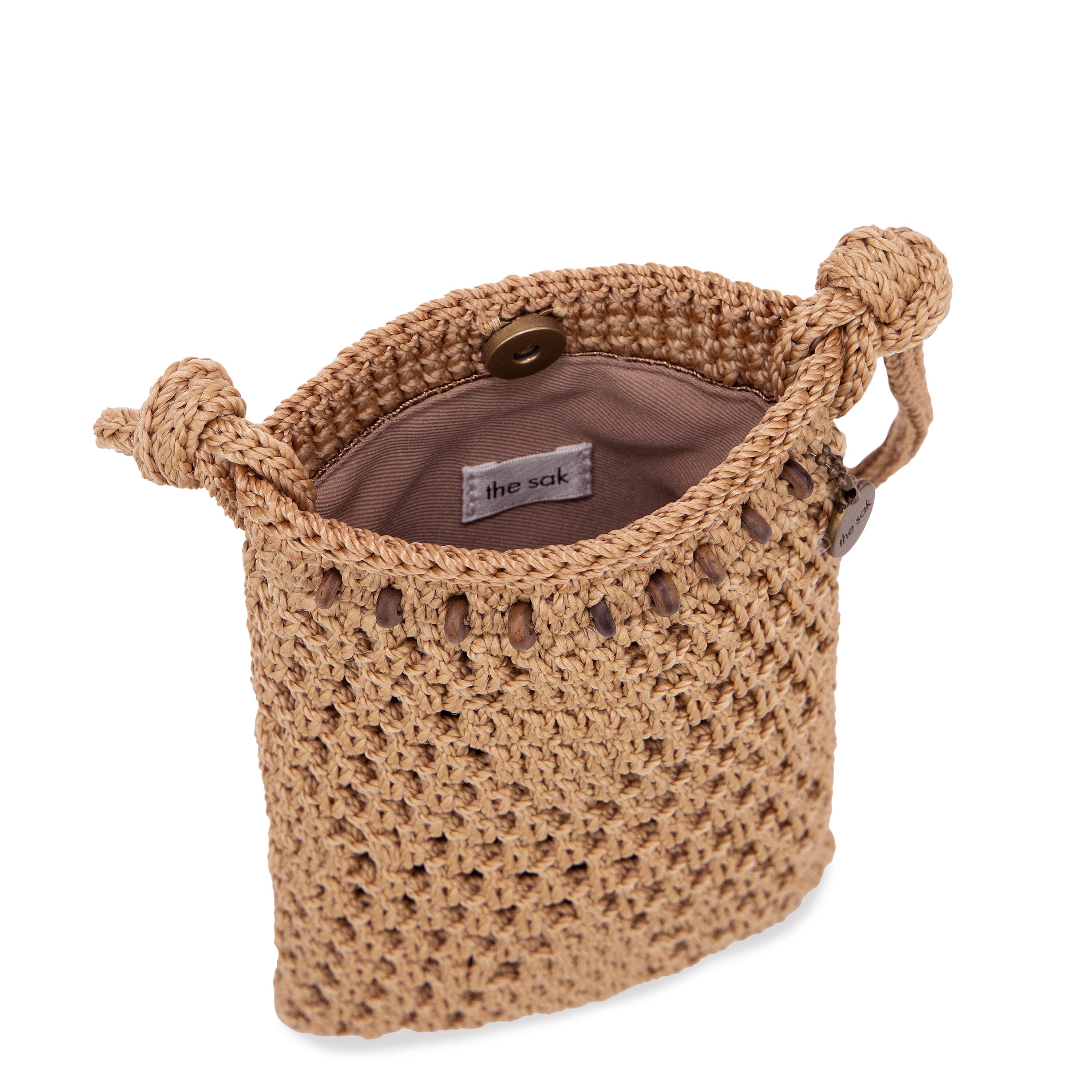 The Sak Josie Mini Crossbody - Hand Crochet - Bamboo Sayulita