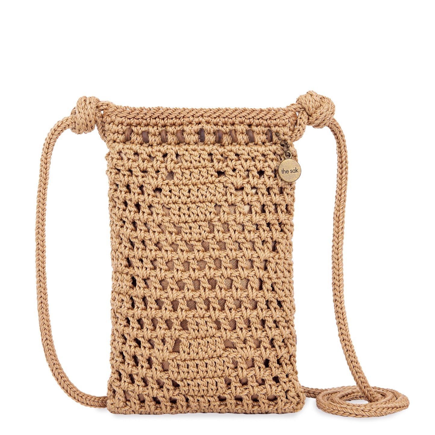 The Sak Josie Mini Crossbody Crochet - Bamboo Sayulita