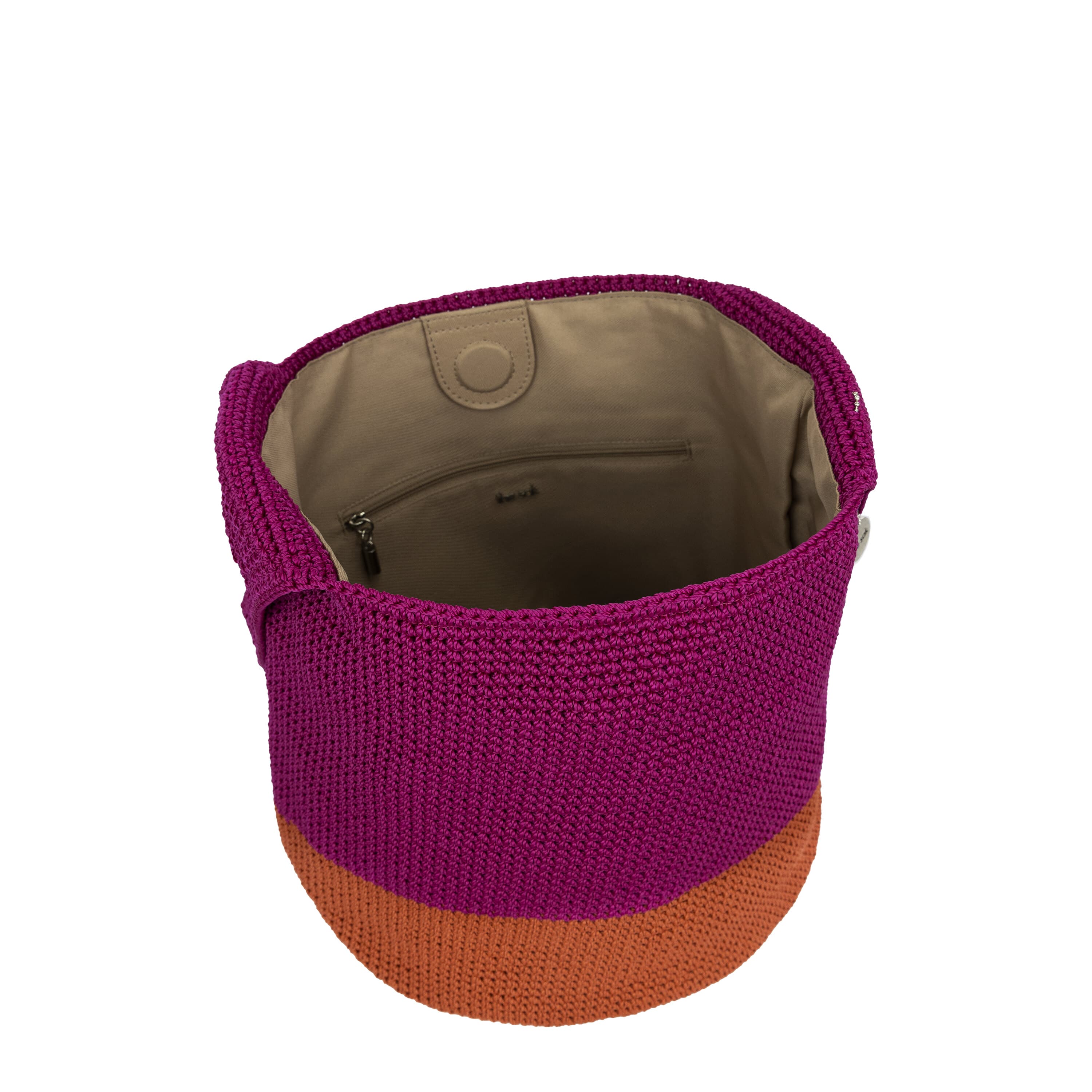 The Sak 120 Hobo - Hand Crochet - Pinkberry Cayenne Block