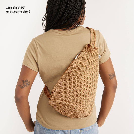 The Sak Geo Sling Backpack Crochet - |Bamboo|