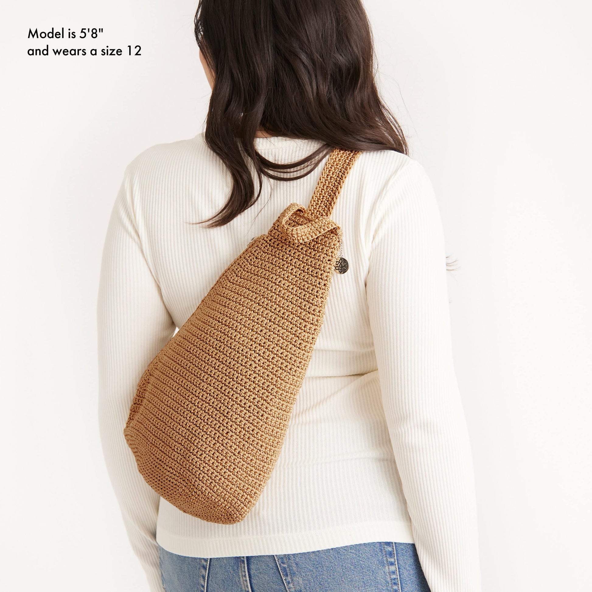 The Sak Geo Sling Backpack Crochet - |Bamboo|