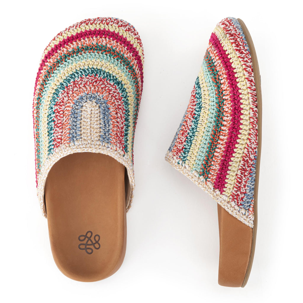 The Sak Bolinas Clog - Hand Crochet - Eden Stripe