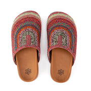 Bolinas Clog - Hand Crochet - Sunset Stripe