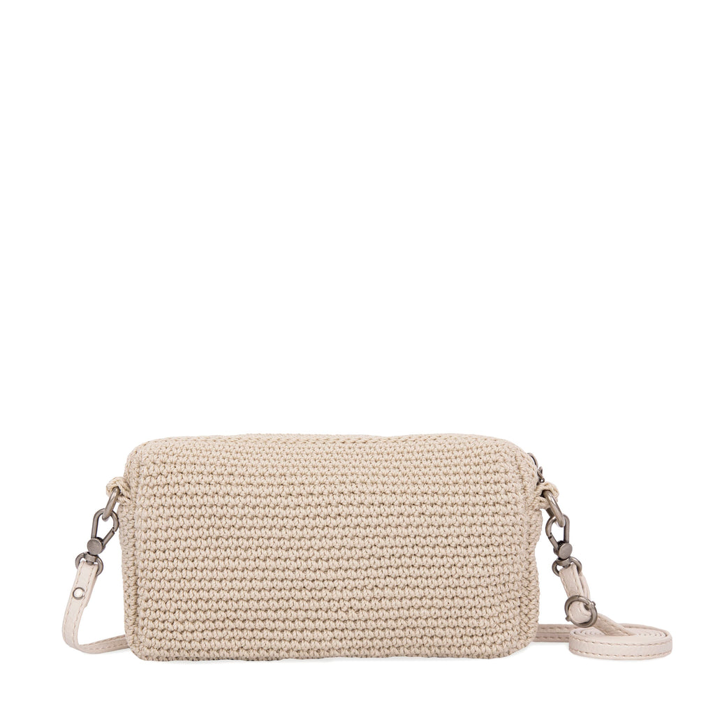 The Sak Cora Smartphone Crossbody - Hand Crochet - Ecru Multi Beads