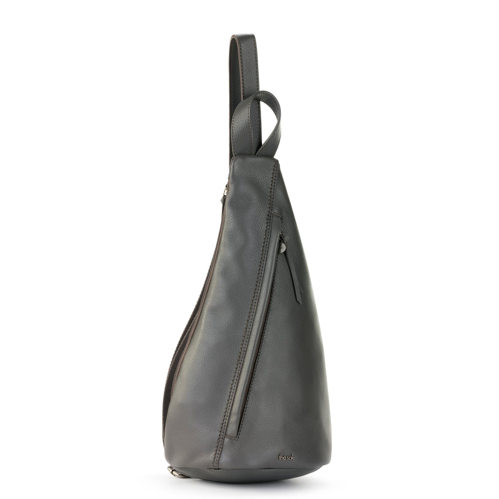 The Sak Geo Sling Backpack - Leather - Slate