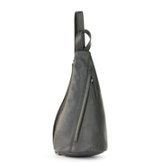 Geo Sling Backpack - Leather - Slate
