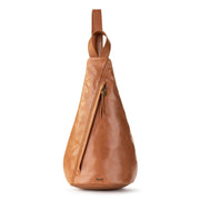 Geo Sling Backpack - Leather - Tobacco