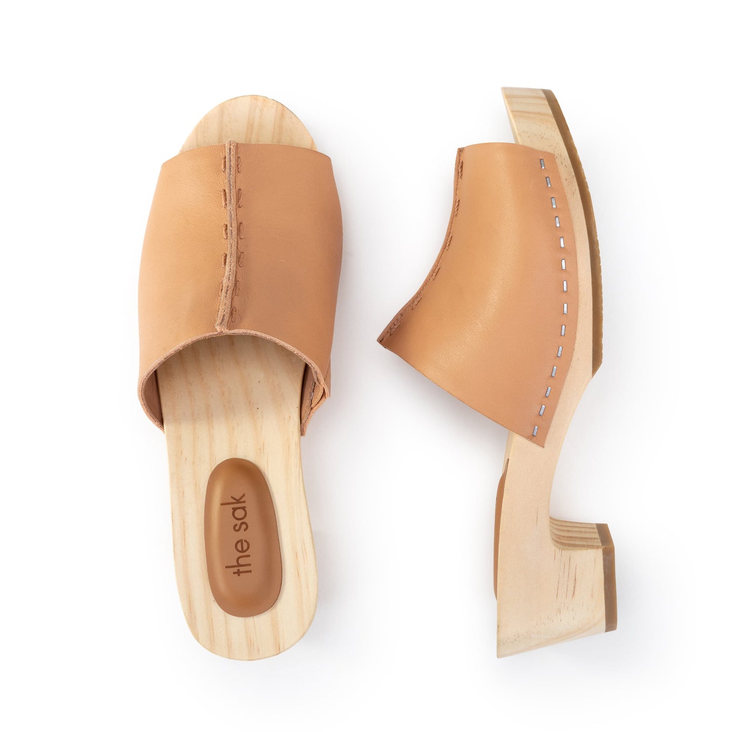 The Sak Ella Clog Sandal Leather - |Natural Vachetta|