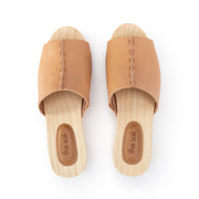 Ella Clog Sandal - Leather - Natural Vachetta