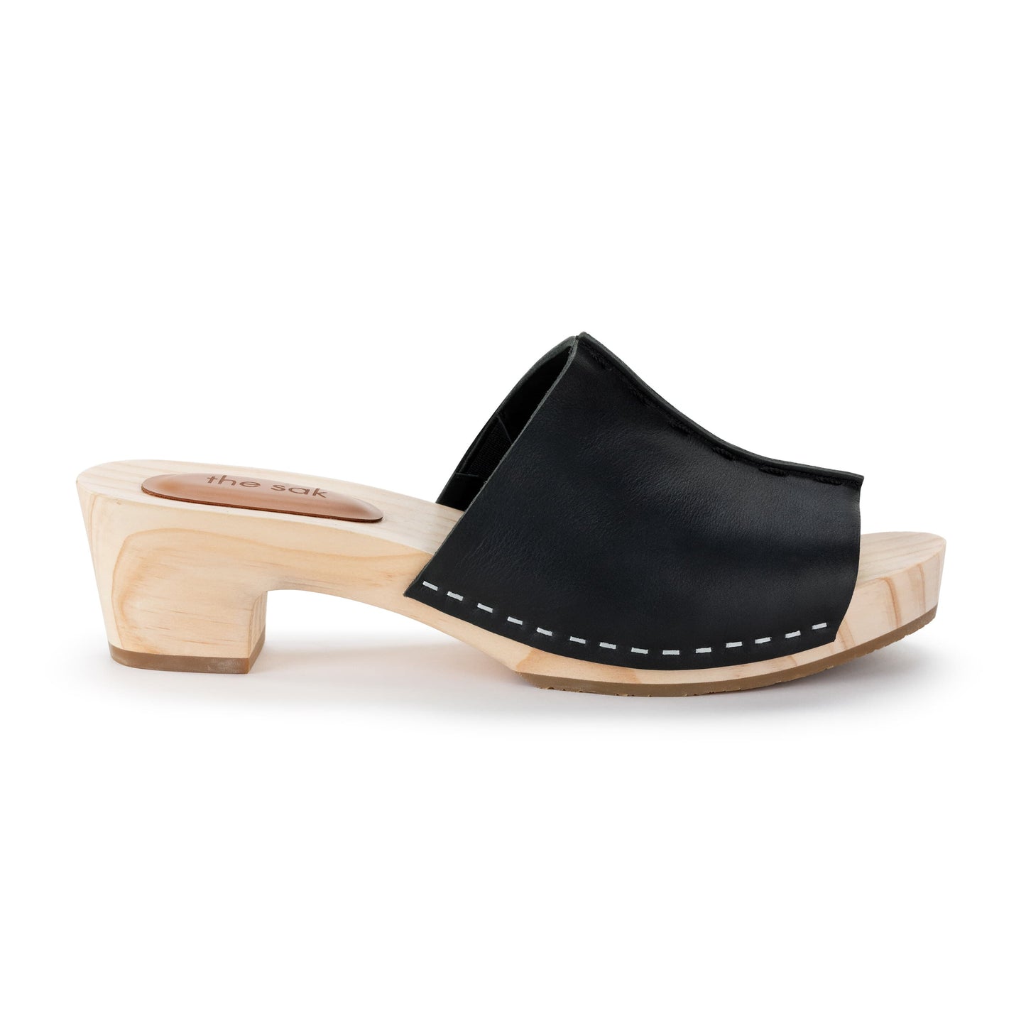 The Sak Ella Clog Sandal Leather - |Black|