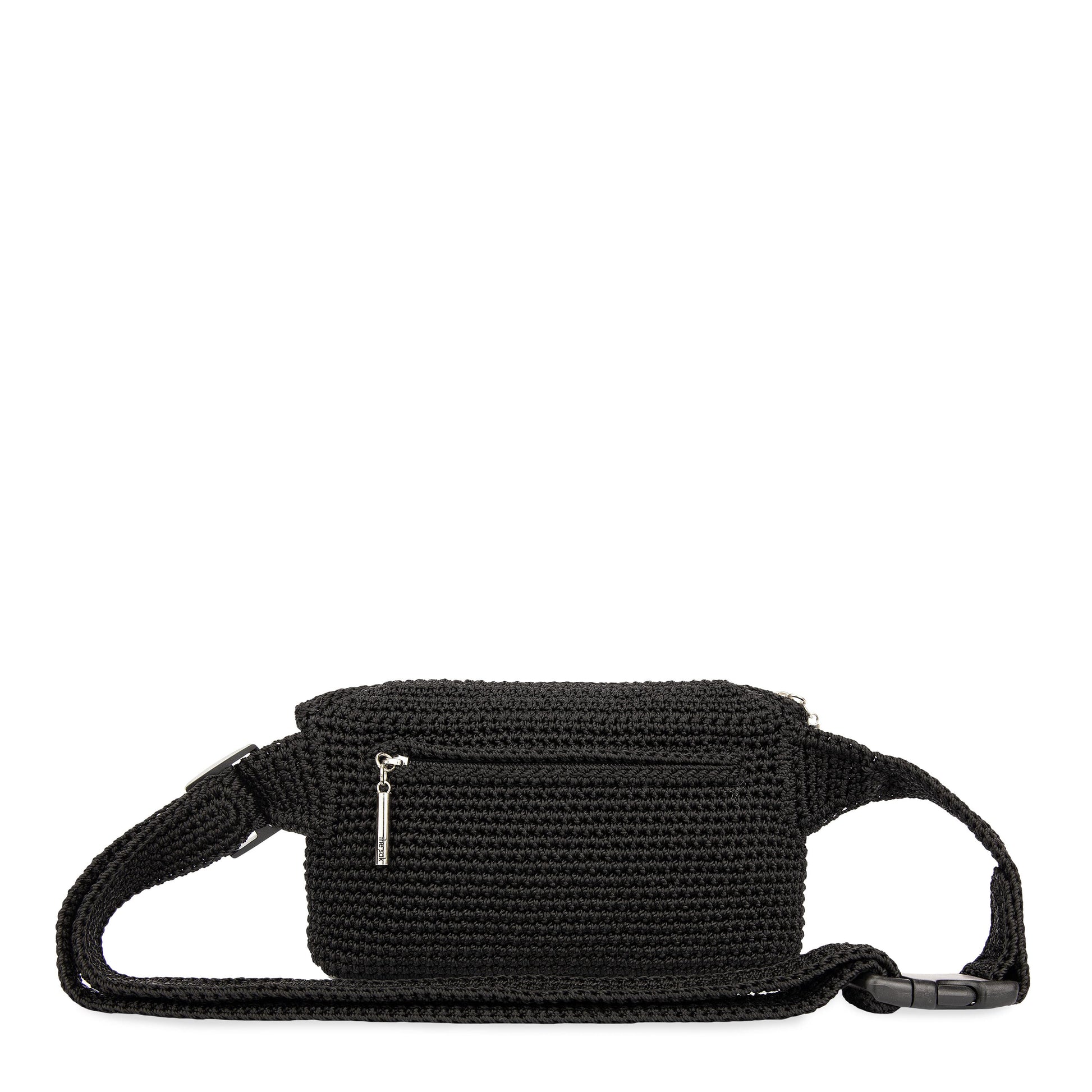 The Sak Caraway Small Belt Bag Crochet - |Black|