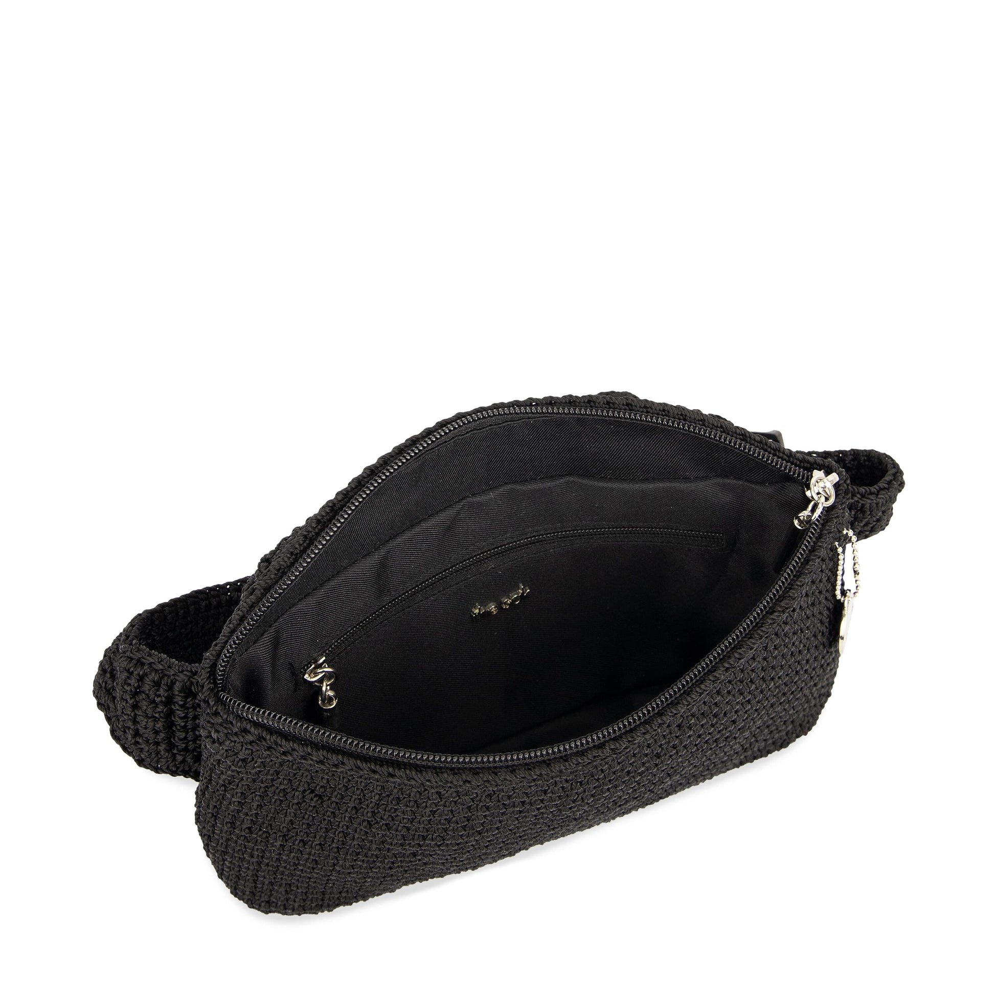The Sak Caraway Small Belt Bag Crochet - |Black|