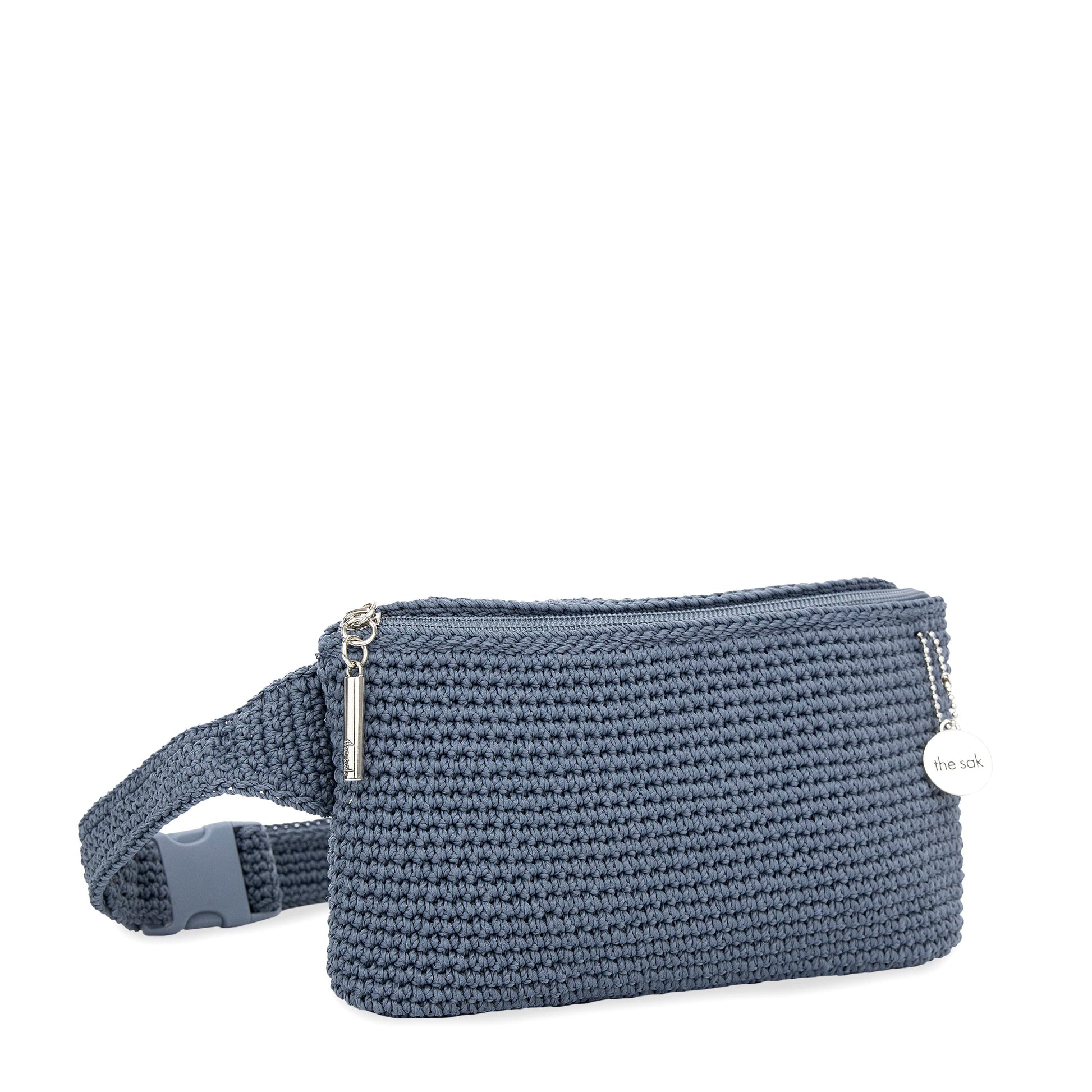 The Sak Caraway Small Belt Bag Crochet - |Maritime|