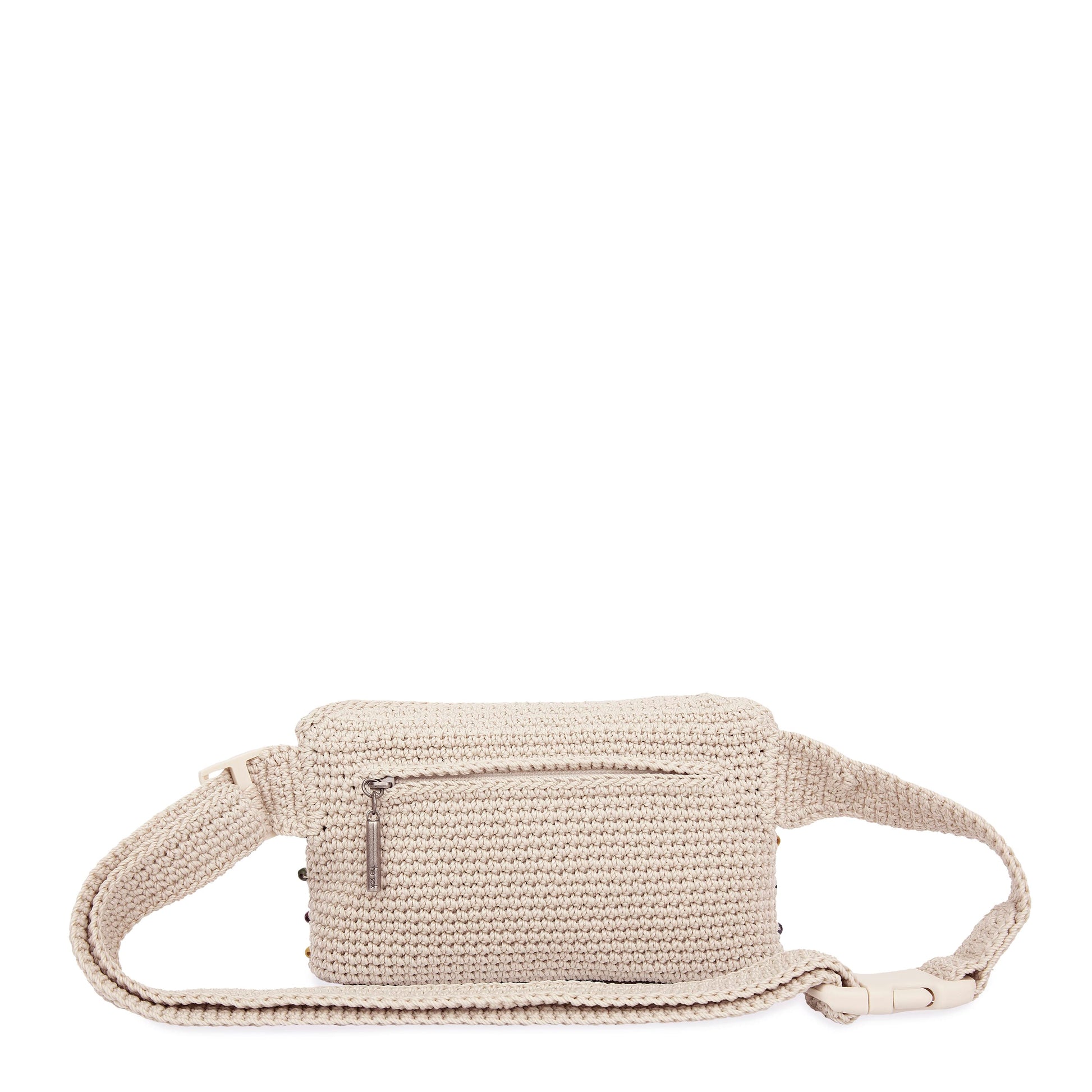 The Sak Caraway Small Belt Bag Crochet - |Ecru Multi Beads|