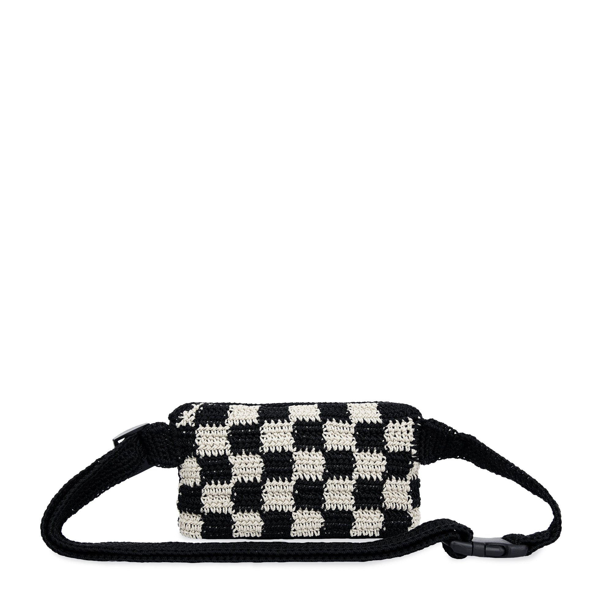 The Sak Caraway Small Belt Bag Crochet - |Black Check|