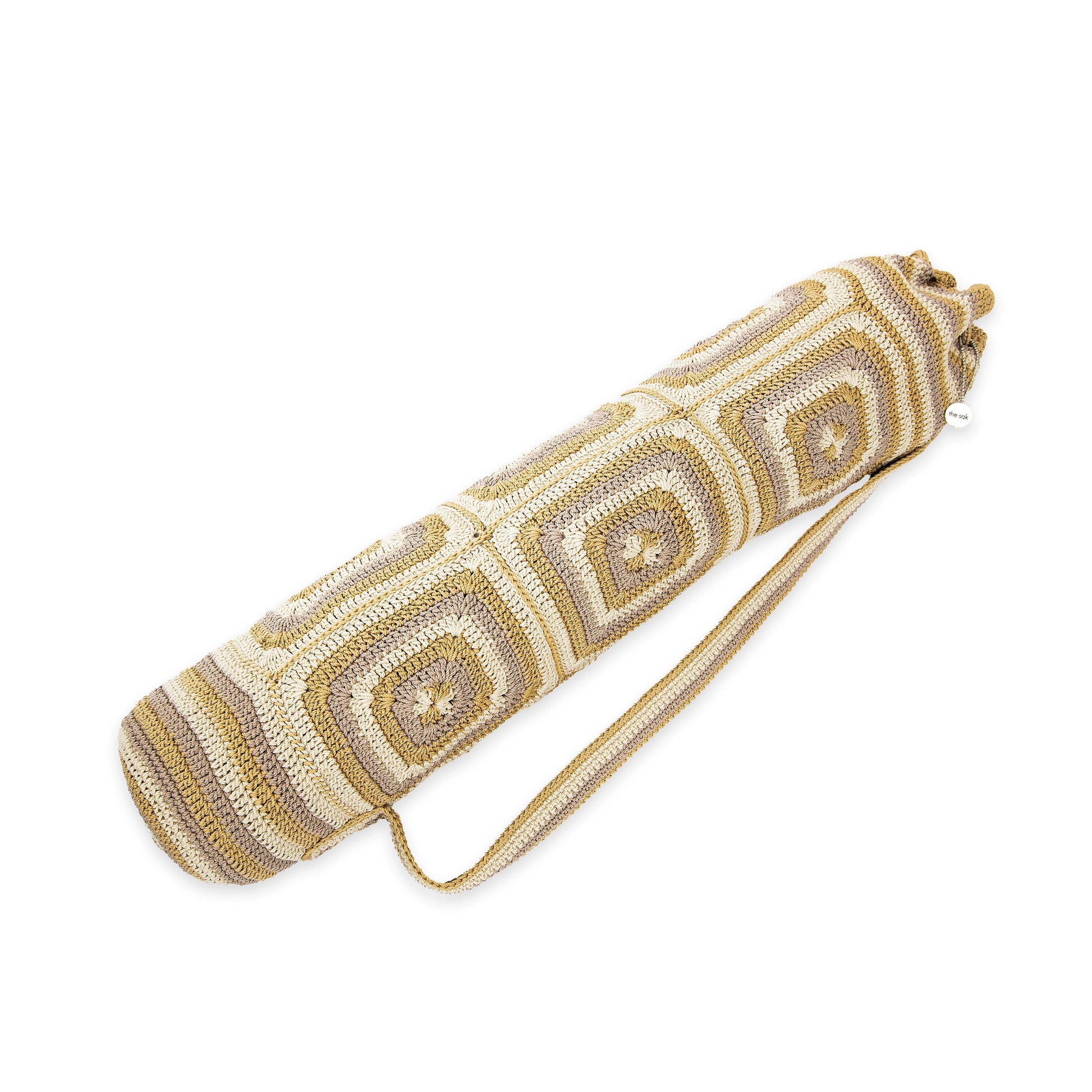 The Sak Yoga Mat Bag Crochet - |Shale Patch|