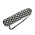 The Sak Yoga Mat Bag - Hand Crochet - Black Check