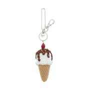 Yarnicharmz Dangle - Hand Crochet - Vanilla Ice Cream