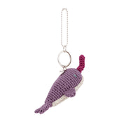Yarnicharmz Dangle - Hand Crochet - Narwhal