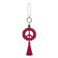 The Sak Yarnicharmz Dangle - Hand Crochet - Pinkberry Peace