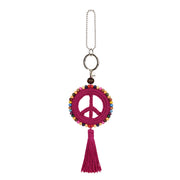 Yarnicharmz Dangle - Hand Crochet - Pinkberry Peace