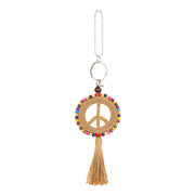 Yarnicharmz Dangle - Hand Crochet - Bamboo Peace