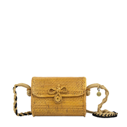 The Sak Nara Flap Crossbody Straw - |Tan|