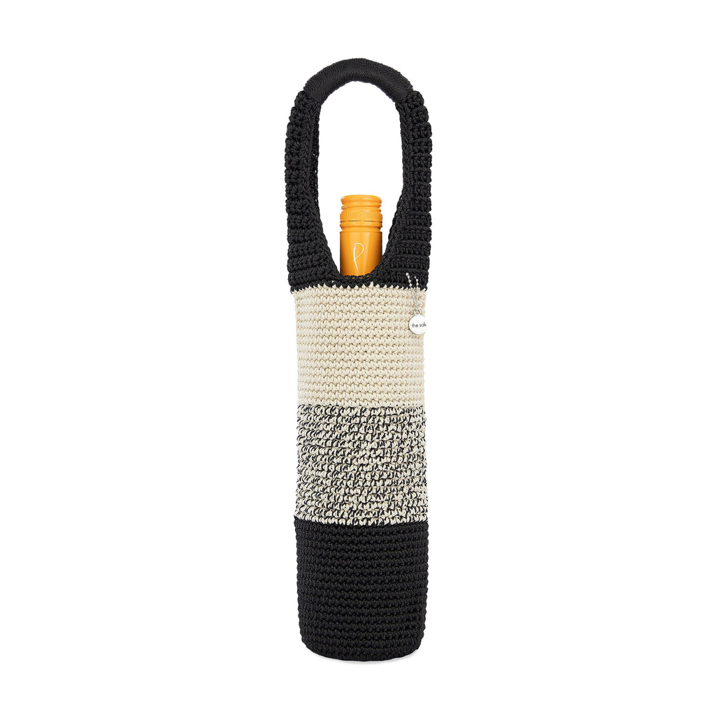 The Sak Wine Bag - Hand Crochet - Midnight Ombre