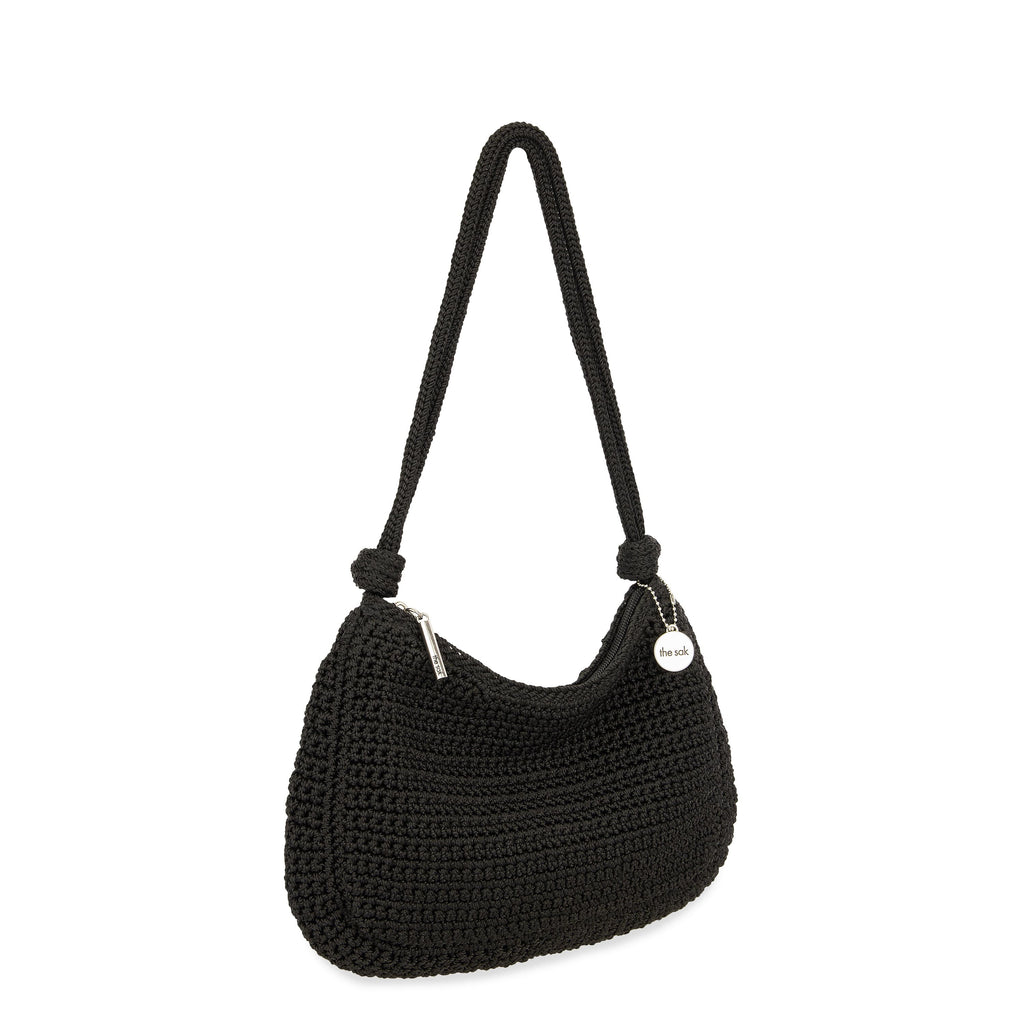 The Sak Josie Shoulder Bag - Hand Crochet - Black