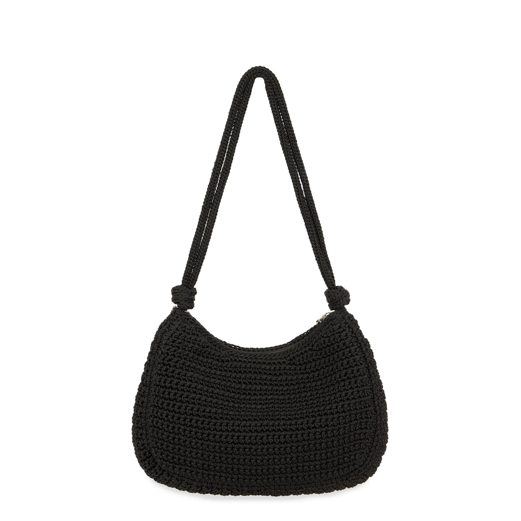 The Sak Josie Shoulder Bag - Hand Crochet - Black