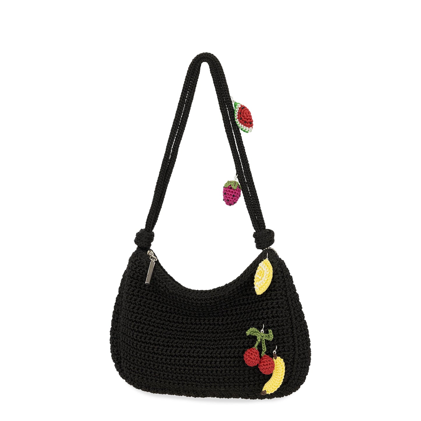 The Sak Josie Mini Shoulder Bag Crochet - |Black|