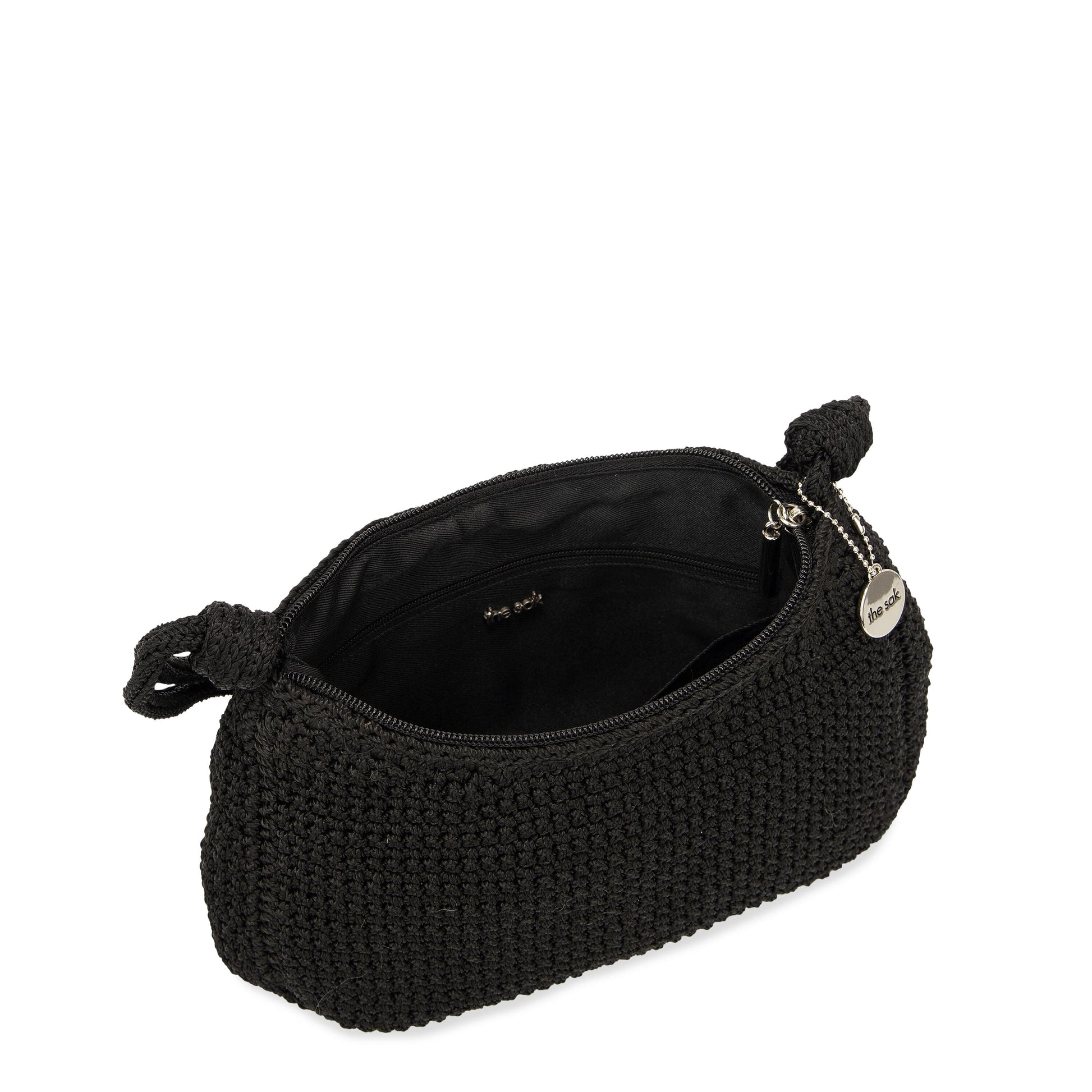 The Sak Josie Mini Shoulder Bag Crochet - |Black|