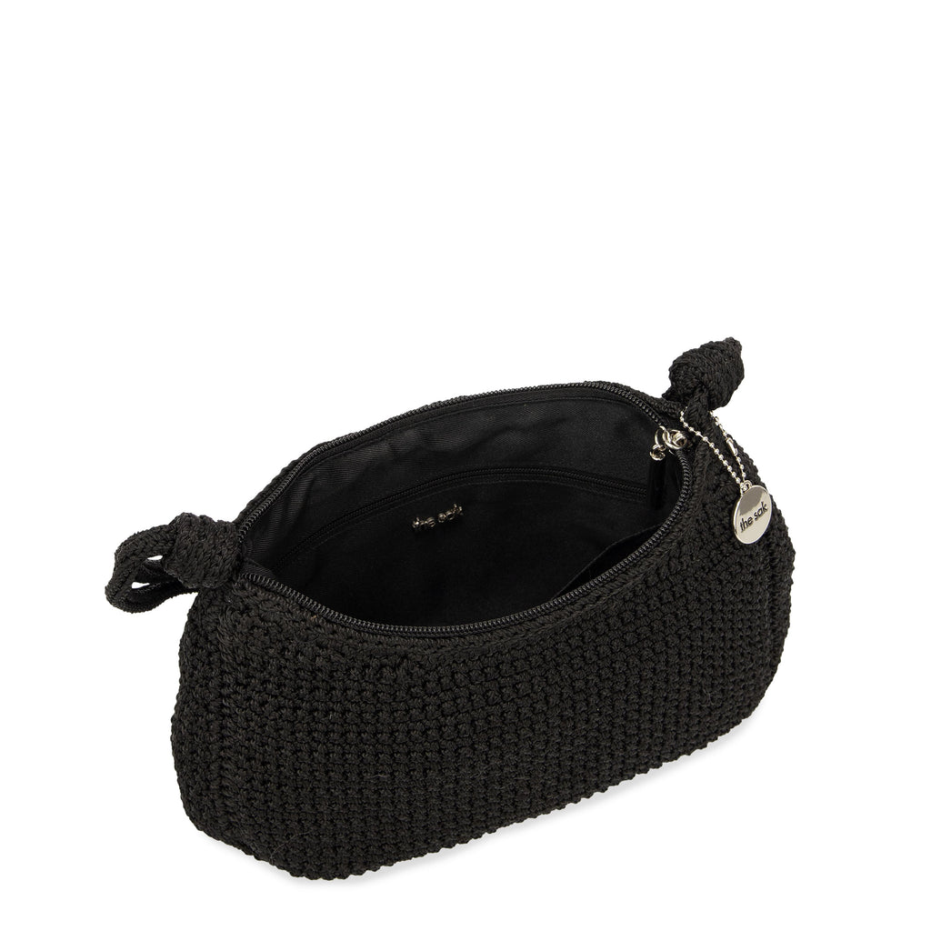 The Sak Josie Shoulder Bag - Hand Crochet - Black