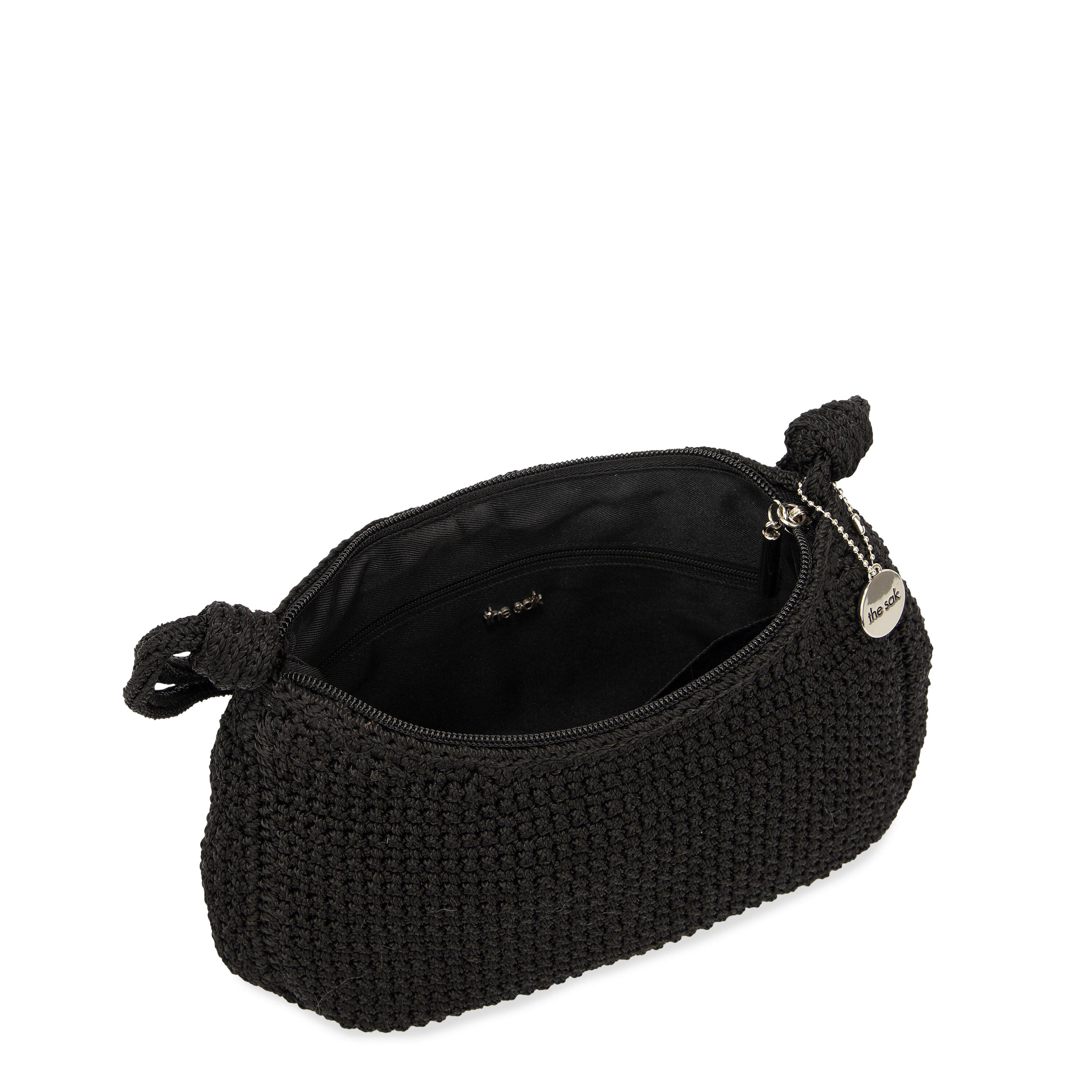 The Sak Josie Shoulder Bag - Hand Crochet - Black