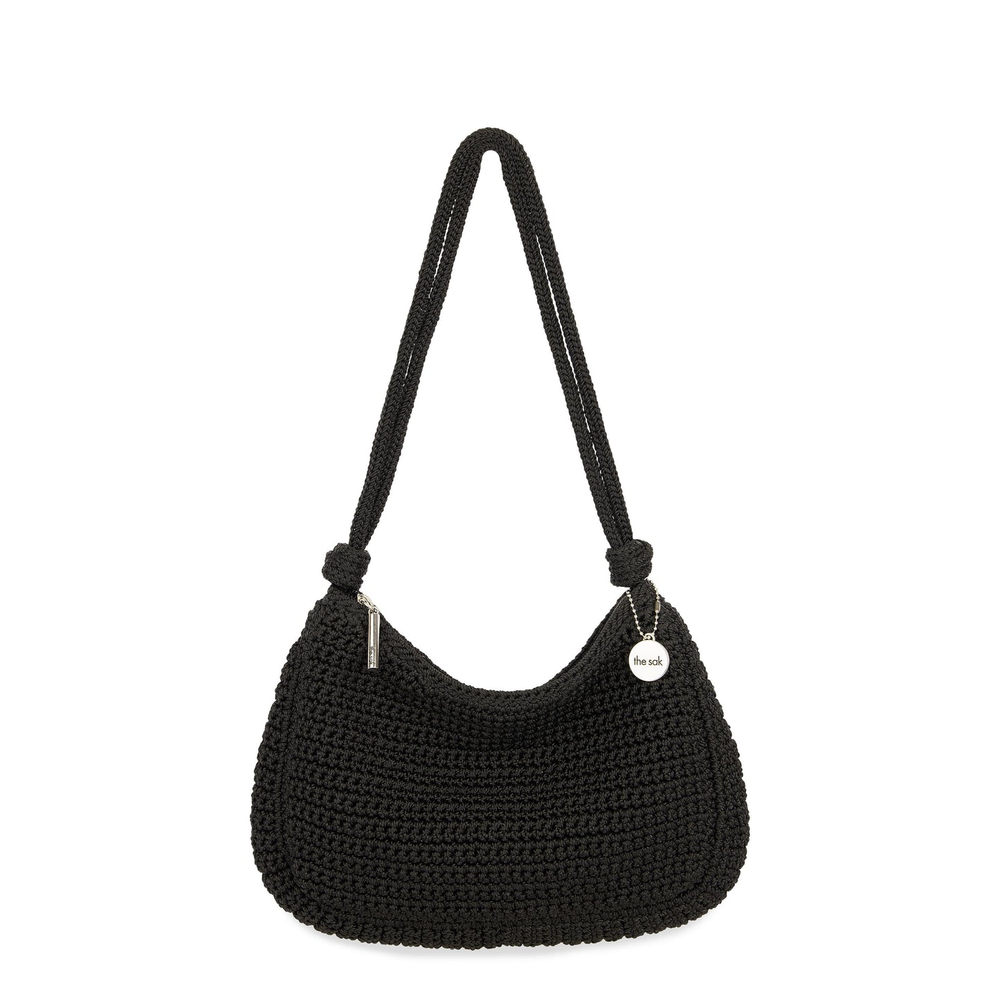 The Sak Josie Mini Shoulder Bag Crochet - |Black|