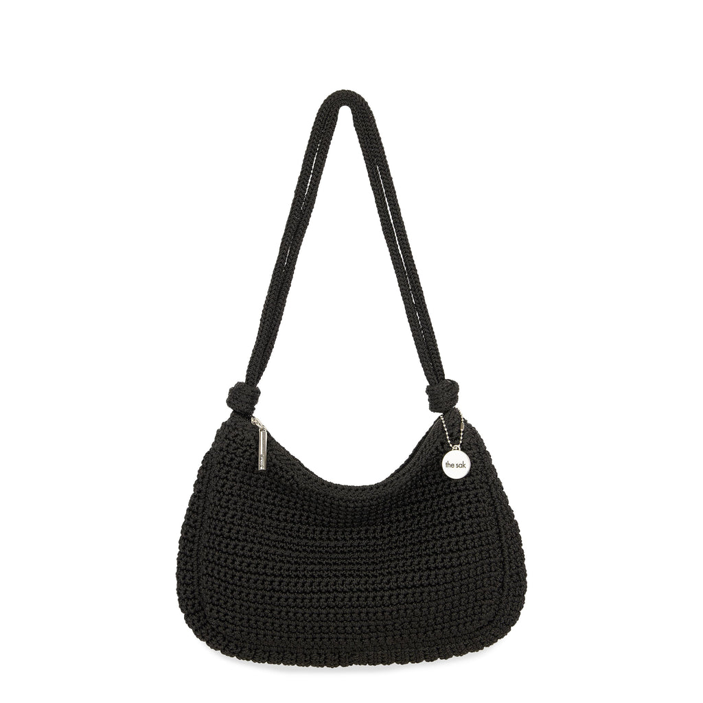 The Sak Josie Shoulder Bag - Hand Crochet - Black