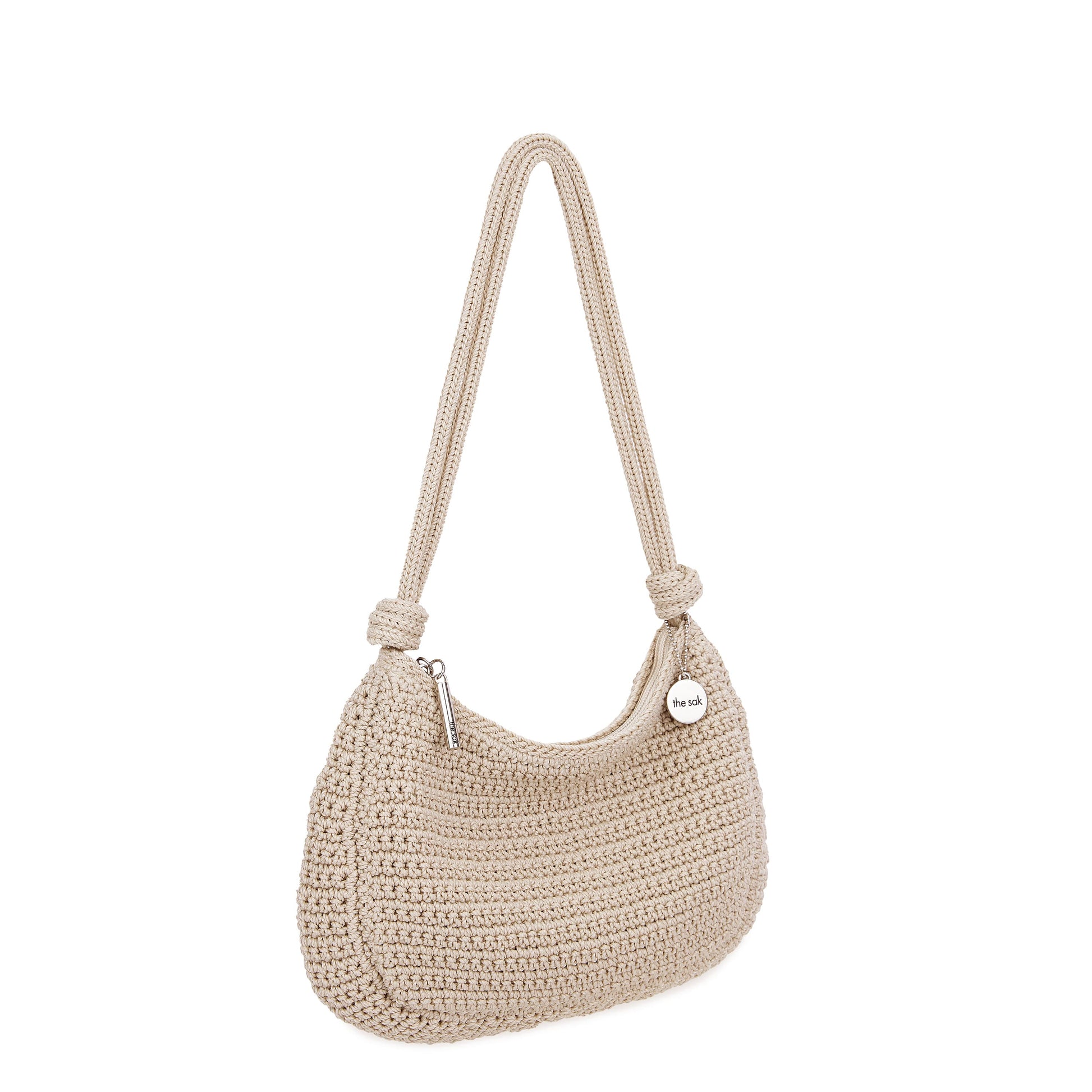 The Sak Josie Shoulder Bag Crochet - Ecru