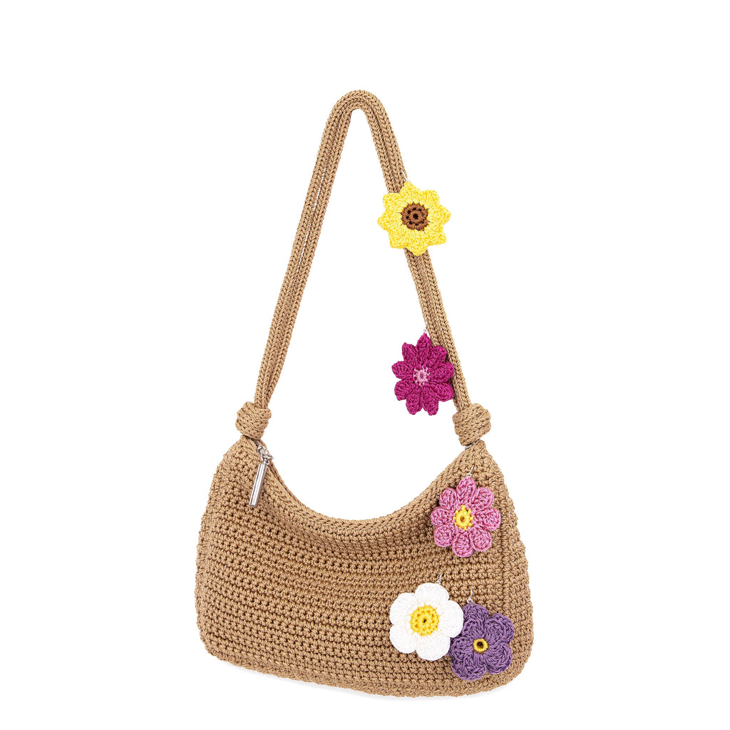 The Sak Josie Shoulder Bag - Hand Crochet - Bamboo