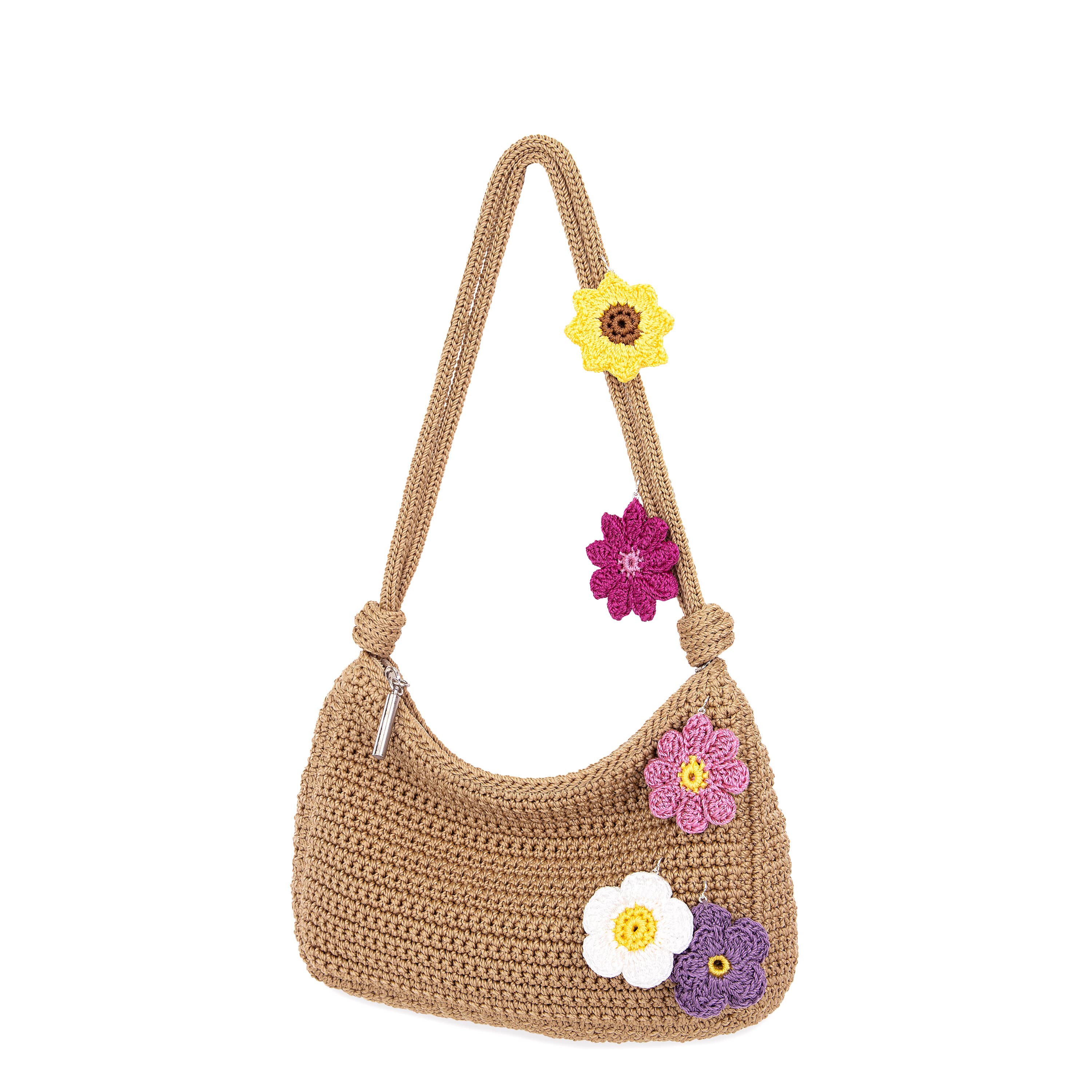 The Sak Josie Shoulder Bag - Hand Crochet - Bamboo