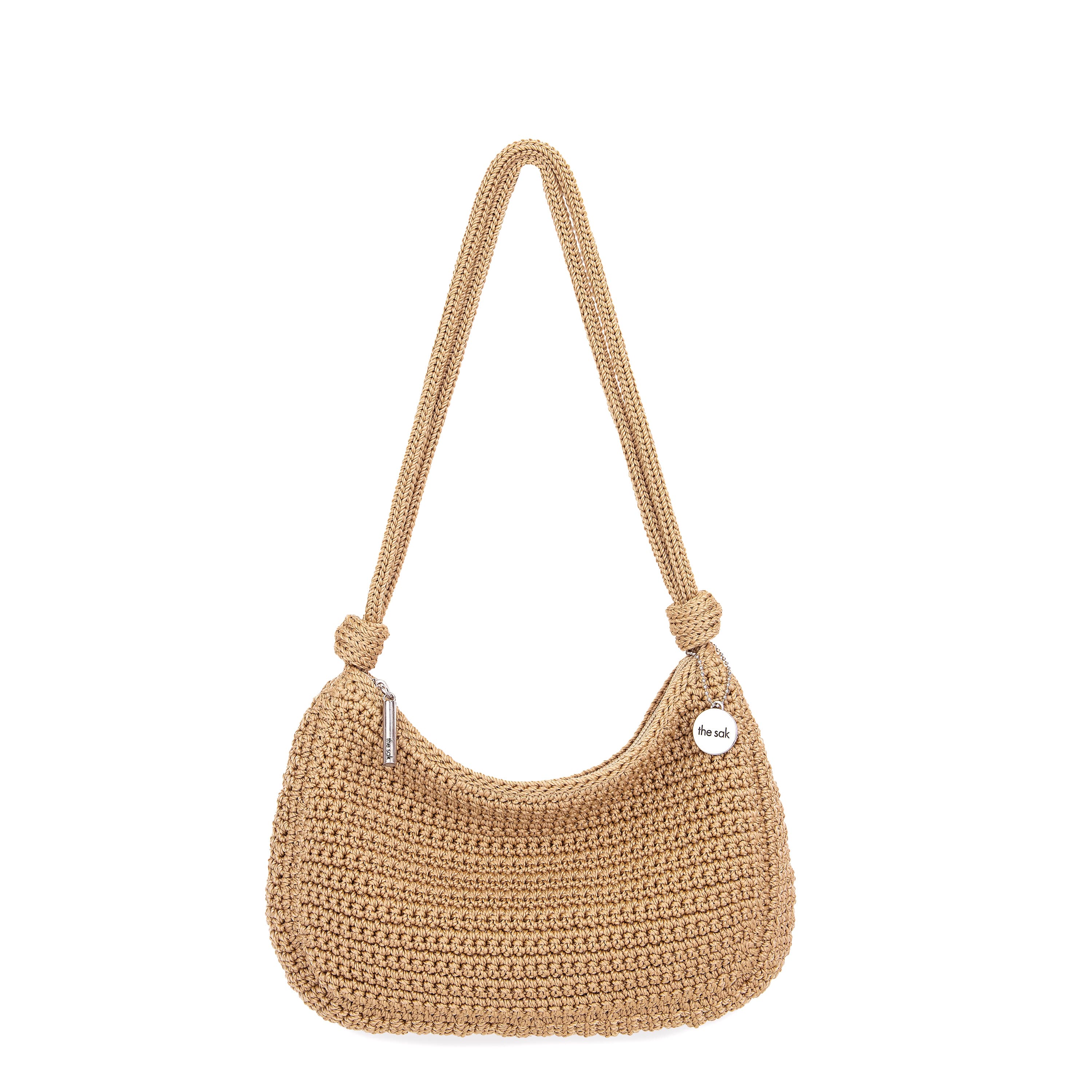 The Sak Josie Shoulder Bag - Hand Crochet - Bamboo