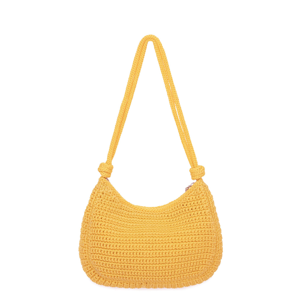 The Sak Josie Shoulder Bag - Hand Crochet - Lemon Drop