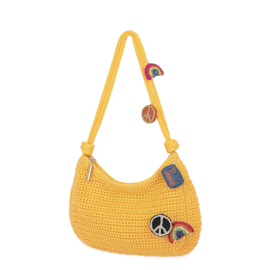 The Sak Josie Shoulder Bag - Hand Crochet - Lemon Drop